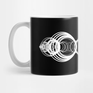 Recaman Sequence Horizontal, White Mug